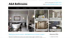 Desktop Screenshot of bathroomsnorthlondon.com