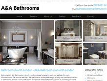 Tablet Screenshot of bathroomsnorthlondon.com